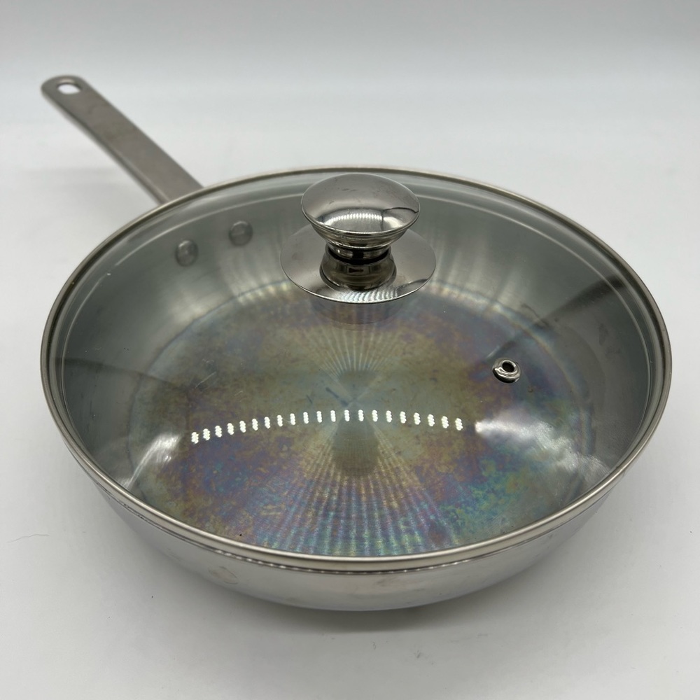 Tools of the Trade Stainless Steel Frying Saute Pan 9.5" Heavy Duty Oven Safe